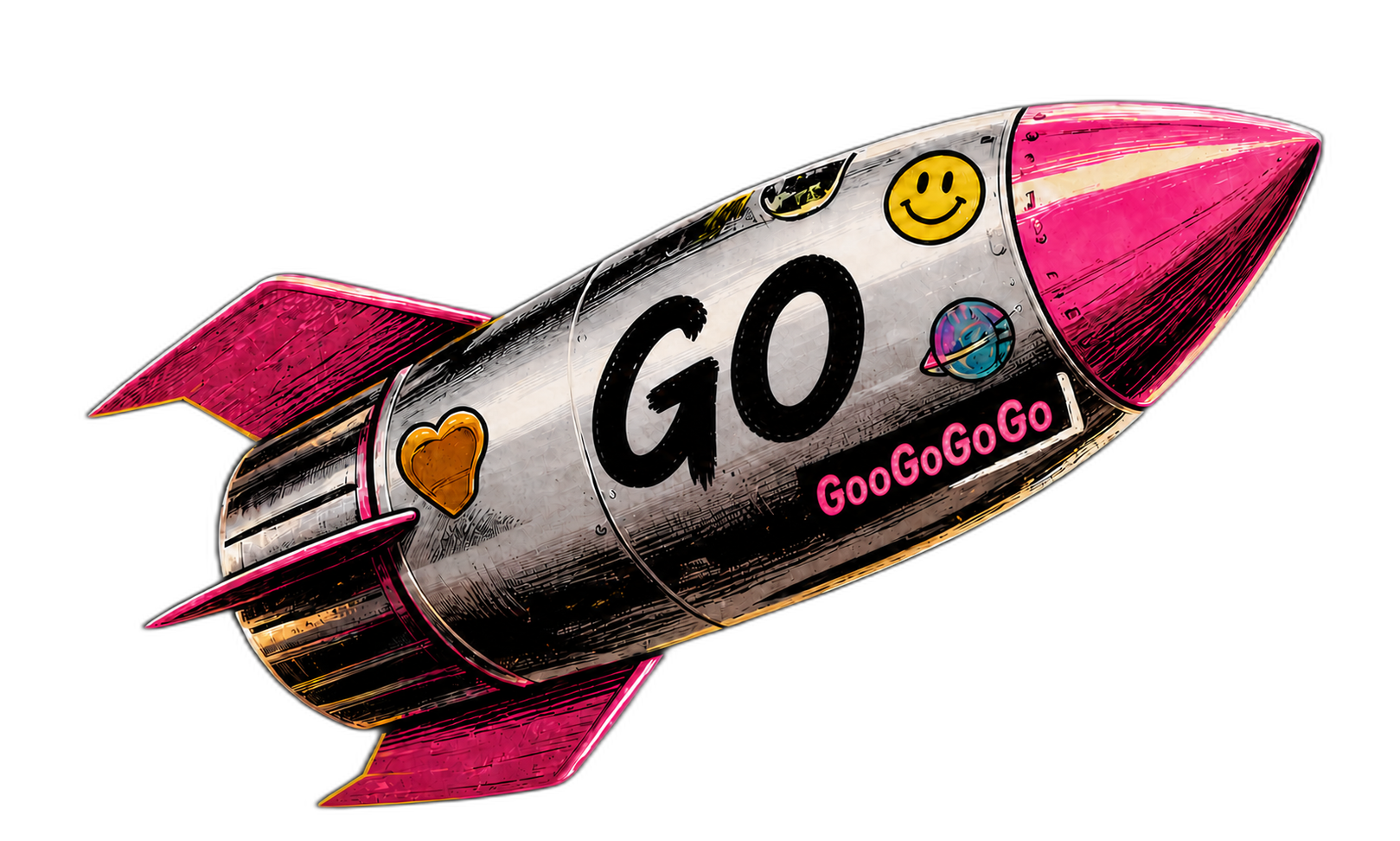 GooGoGoGo G4 pink rocket